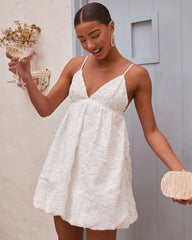 In Bloom Floral Babydoll Mini Dress