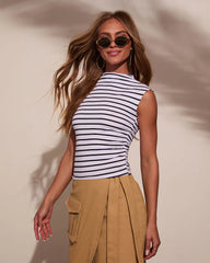 Dylan Cropped Mock Neck Top