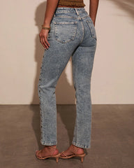 Coralyn Super Stretch Embellished Straight Leg Jeans