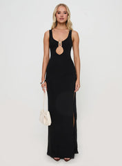 Zaloma Cut Out Maxi Dress Black