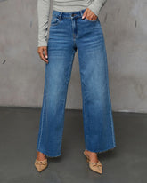 Connie Super Stretch High Rise Frayed Hem Jeans
