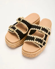 Heidi Woven Platform Sandals
