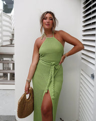 By The Sea Crochet Wrap Maxi Dress