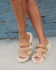 Adelene Sherpa Lined H-Strap Sandal