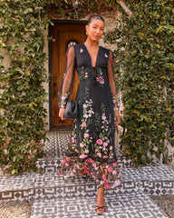 Beloved Bloom Embroidered Floral Maxi Dress