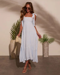 Colene Striped Maxi Dress
