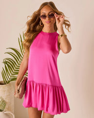 Heatwave Bubble Hem Mini Dress