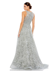 Mac Duggal 20112 Long Embellished Sleeveless A Line Dress