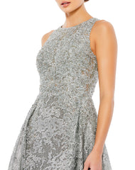 Mac Duggal 20112 Long Embellished Sleeveless A Line Dress
