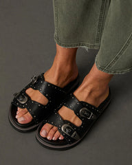 Hadyn Western Studded Buckle Sandal