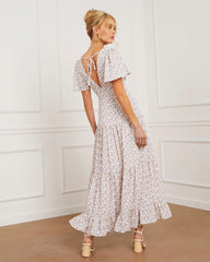Ashlyn V-Neck Tiered Maxi Dress