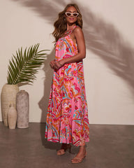 Ellisa Abstract Maxi Dress