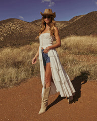 Andy Bustier Flyaway Tunic Top