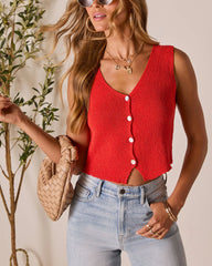 Close to Me Knit Vest Top