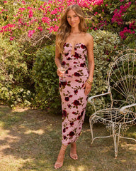 First Embrace Strapless Maxi Dress