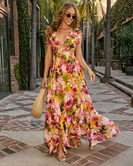 Floral Serenade Floral Maxi Dress