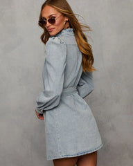 In Your Dreams Denim Mini Dress