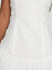 Envie Strapless Mini Dress White