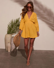 Brighter Days Gauze Mini Dress