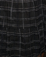 Clarabelle Mesh Plaid Mini Dress