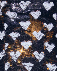 Darling Desire Heart Sequin Mini Dress