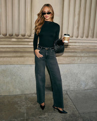 Dylan Long Sleeve Mock Neck Top