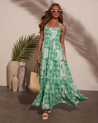 Emelia Floral Print Maxi Dress