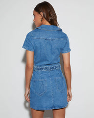 Country Roads Denim Mini Dress