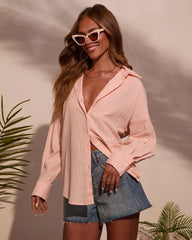 Bettie Striped Button Down Top