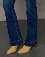 Coraline Super Stretch Mid Rise Flare Jeans