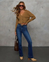 Coraline Super Stretch Mid Rise Flare Jeans
