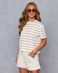 Bernie Striped Crew Neck Top