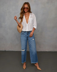 Gabie Collared Button Down Top