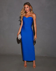 Effortless Moment Bandage Bodycon Maxi Dress