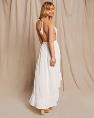 Emmie Crochet Embroidered Maxi Dress