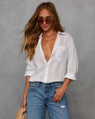 Gabie Collared Button Down Top