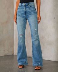 Ayla Super Stretch High Rise Flare Jeans