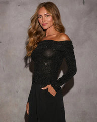 Dalina Embellished Off The Shoulder Top