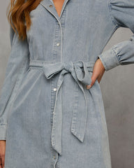 In Your Dreams Denim Mini Dress