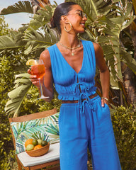 Alinah Smocked Front Tie Top