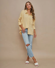 Federica Cotton Button Down Top