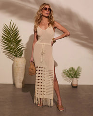 Caliana Tassel Cover Up Maxi Dress