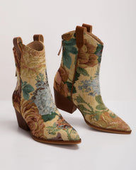 Garden Stroll Brocade Western Bootie