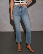 Easy Lane Super Stretch Cropped Flare Jeans
