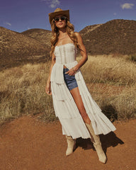 Andy Bustier Flyaway Tunic Top