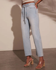 Fitzpatrick Super Stretch High Rise Belted Jeans