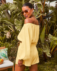 Elysia Off The Shoulder Long Sleeve Crop Top