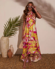 Fun In The Sun Halter Maxi Dress