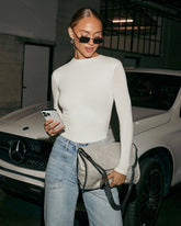 Dylan Long Sleeve Mock Neck Top