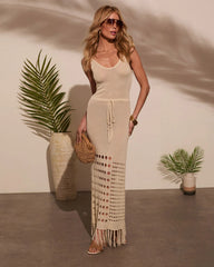 Caliana Tassel Cover Up Maxi Dress